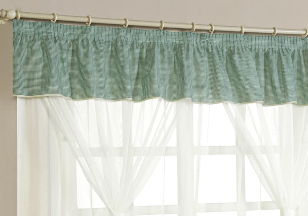 cortinas para cozinha moderna 2 metros curtinas elegante com forro em voal lindo - 3