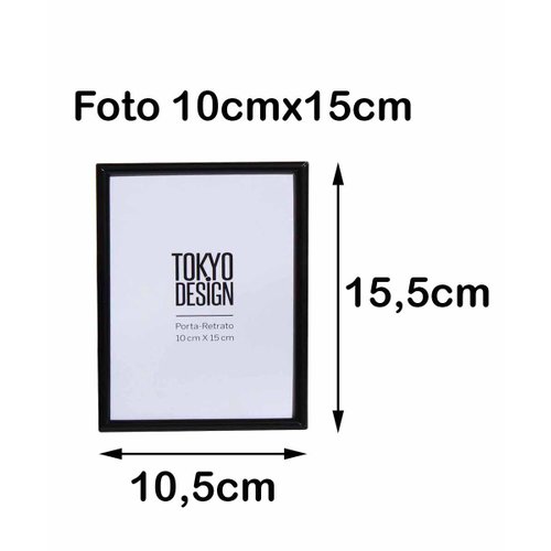 Kit Com 10 Porta Retrato 10x15 Moldura Vidro