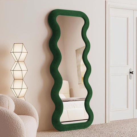 Espelho de Chão New York Veludo 68cm X 180cm