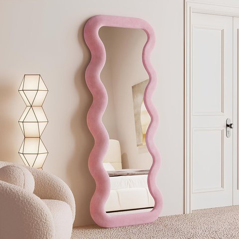 Espelho de Chão New York Veludo 68cm X 180cm