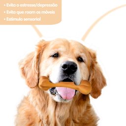 Kit 12 Mordedores Ossos Anti Stress Brinquedo Vinil Cachorro - 3