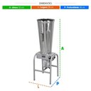 Ver imagem 2 de Liquidificador Industrial Baixa Rotação Profissional Restaurantes 25l 1,5 Cv Lql.25 220v - Metvisa