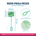Ver imagem 2 de Rede Pega Peixe Redinha Aquário Manutenção Limpeza 20cm 8'