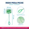 Rede Pega Peixe Redinha Aquário Manutenção Limpeza 20cm 8' - 2