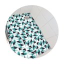 Ver imagem 3 de Adesivo Piso Box Banheiro Arte Azul Turquesa Antiderrapante Colacomigo 1,20 X 0,97 Metros