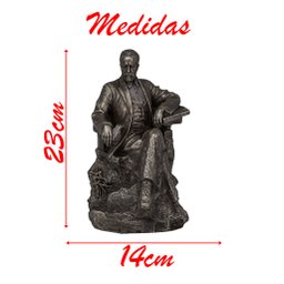 Decoração Escultura Pyotr Tchaikovsky Estátua Resina 23cm - 2