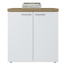 Ver imagem 1 de Balcão para Escritório Home Office Multiuso 2 Portas Orly A02 Olmo Branco - Lyam Decor