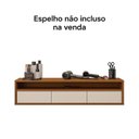 Ver imagem 6 de Bancada Suspensa para Salão de Beleza Cabeleireiro Balcão de Barbearia Suspensa Life 1.12 - Off Whit