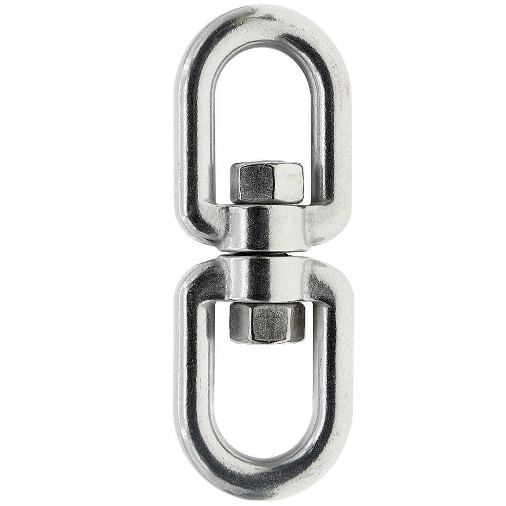 Manilha Inox Dupla Com Destorcedor 8Mm