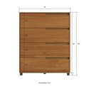 Ver imagem 5 de Cômoda 4 Gavetas 104x80 cm Viena Nature 100% MDF Casamia