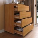 Ver imagem 3 de Cômoda 4 Gavetas 104x80 cm Viena Nature 100% MDF Casamia