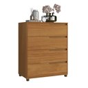 Ver imagem 6 de Cômoda 4 Gavetas 104x80 cm Viena Nature 100% MDF Casamia