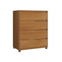 Ver imagem 2 de Cômoda 4 Gavetas 104x80 cm Viena Nature 100% MDF Casamia