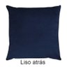 Kit 4 Capas de Almofada Veludo Drapeada Quadrada Bege e Azul Marinho - 8