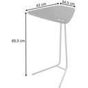 Ver imagem 3 de Mesa de Apoio Flat Castanho em Metal Champanhe