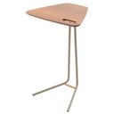 Ver imagem 1 de Mesa de Apoio Flat Castanho em Metal Champanhe