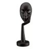 Escultura Estátua Máscara Face Mão no Rosto 36 Cm:preto Fosco - 1