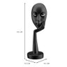 Escultura Estátua Máscara Face Mão no Rosto 36 Cm:preto Fosco - 2