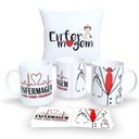 Ver imagem 1 de Kit com 1 Caneca de Porcelana e 1 Almofada Branca 30x30cm Personalizadas Profissões "enfermagem"
