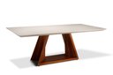 Ver imagem 2 de Mesa de Jantar Florença 08 Lugares Base em Madeira Maciça Tampo Off White