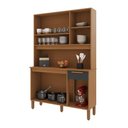 Ver imagem 4 de Armário de Cozinha Compacta Fidelitá Grécia 120cm 5 Portas 1 Gaveta com Tampo e Fundo