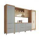 Ver imagem 6 de Cozinha 6 Peças Marquesa 9 Portas 6 Gavetas MDF 340cm Verde Nesher Móveis