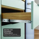 Ver imagem 5 de Cozinha 6 Peças Marquesa 9 Portas 6 Gavetas MDF 340cm Verde Nesher Móveis
