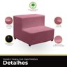 Escada Escadinha Estofada 2 Degraus para Maca Estetica Clinica Massagem Tatuagem Cílios Suede com Ca - 5