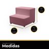 Escada Escadinha Estofada 2 Degraus para Maca Estetica Clinica Massagem Tatuagem Cílios Suede com Ca - 6