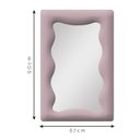 Ver imagem 2 de Espelho Decorativo Viena Veludo 67x90cm