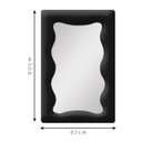 Ver imagem 2 de Espelho Decorativo Viena Veludo 67x90cm