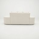 Ver imagem 5 de Sofa Organico 3LUGARES Feijão Bouclé Bege Curvo Anatomico Salas Clinicas Recepçao Barbearias Hotel P