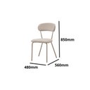 Ver imagem 4 de Conjunto Sala de Jantar com 4 Cadeiras Betina Bege/Champagne/Off White