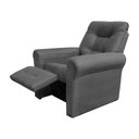 Ver imagem 4 de Poltrona do Papai Core 83cm Reclinável Manual Suede Cinza - Sallar Home