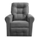 Ver imagem 5 de Poltrona do Papai Core 83cm Reclinável Manual Suede Cinza - Sallar Home