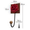 Ver imagem 2 de Cabide de Parede para Pano de Prato Artesanal de Ferro Rustico para Cozinha Libertas Rosas Artesanat
