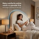 Ver imagem 6 de Cabeceira Cama Box Queen Colli 160cm Estofada Orgânica Moderna Bouclê Bege - Desk Design
