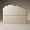 Ver imagem 2 de Cabeceira Cama Box Queen Colli 160cm Estofada Orgânica Moderna Bouclê Bege - Desk Design