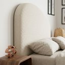Ver imagem 1 de Cabeceira Cama Box Queen Colli 160cm Estofada Orgânica Moderna Bouclê Bege - Desk Design