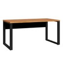 Ver imagem 2 de Escrivaninha Industrial Executive 160x60cm em MDF Freijó e Preto