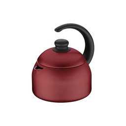 Chaleira Alumínio Paris 1,9l Antiaderente Vermelha com Bule Garrafa Térmica 1l Bege Tramontina - 6