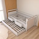 Ver imagem 6 de Cama Infantil Bicama Tesouro 2 Gavetas 100% Mdf Branco - Panorama Móveis