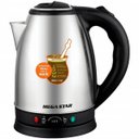 Ver imagem 1 de Jarra Eletrica Megastar Tmk21 1.100 Watts 2 Litros 110v ~ 60hz - Prata/preta