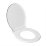 Tampa Vaso Assento Sanitário Oval Amortecedor Fecha Suave Branco Astra Tov2/sc - 2