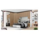 Ver imagem 1 de Quarto Modulado Casal Ambiente Composição 6 New Predileto 6 Peças Areia Jequitibá - Henn