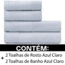 Jogo de Toalhas 4 Peças - Banho + Rosto 100 Algodão Empire Karsten - Emcompre - 3