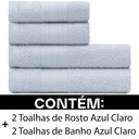 Ver imagem 3 de Jogo de Toalhas 4 Peças - Banho + Rosto 100 Algodão Empire Karsten - Emcompre