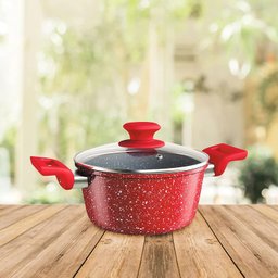 Caçarola 24 Cm Colorstone de Alumínio com Antiaderente e Tampa de Vidro, Volcano, Alu8655-vo, Euro H - 7