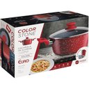 Ver imagem 6 de Caçarola 24 Cm Colorstone de Alumínio com Antiaderente e Tampa de Vidro, Volcano, Alu8655-vo, Euro H