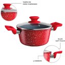 Ver imagem 3 de Caçarola 24 Cm Colorstone de Alumínio com Antiaderente e Tampa de Vidro, Volcano, Alu8655-vo, Euro H